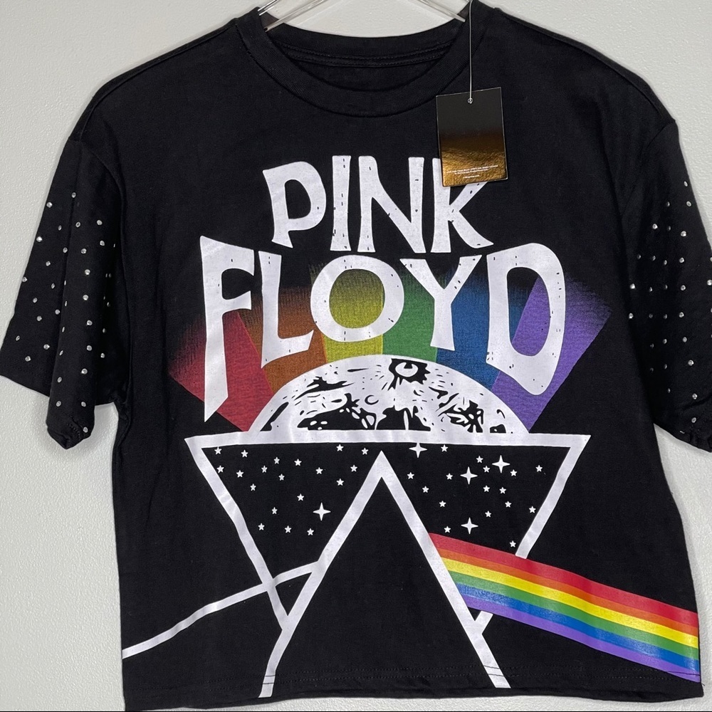 Pink Floyd crop tee size medium